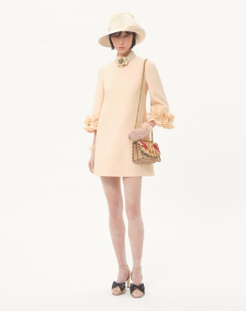 Valentino - Crepe Couture Short Dress - Birch - Woman - Dresses
