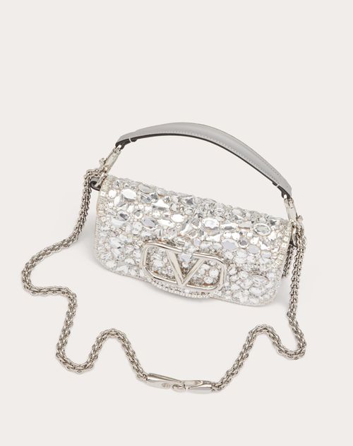 Valentino Garavani Small Locò Crystal Embellished Shoulder Bag