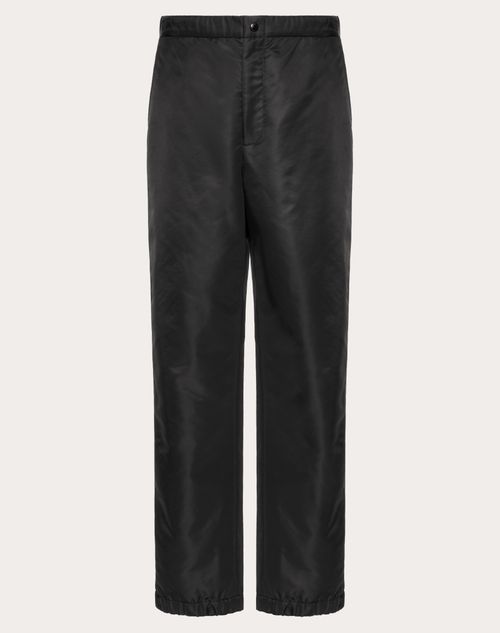Valentino - Nylon Cargo Pants With Stud Detail - Black - Man - Pants