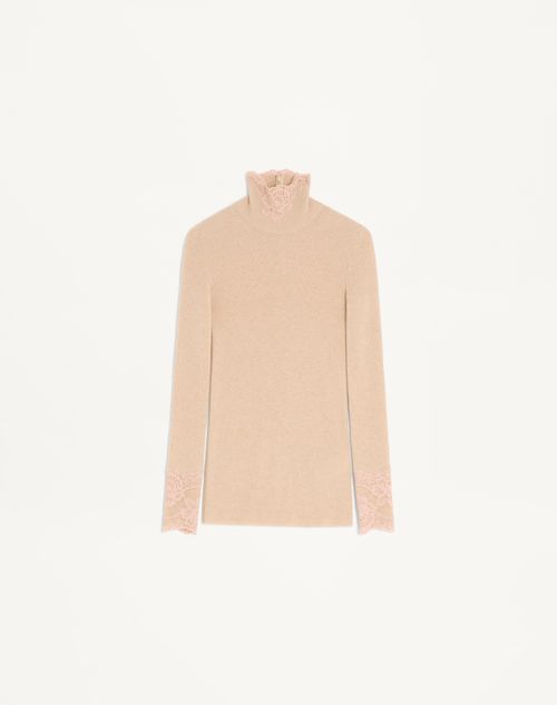 VALENTINO ニット バレンティノVALENTINO スタッズネックカシミヤニットセーター