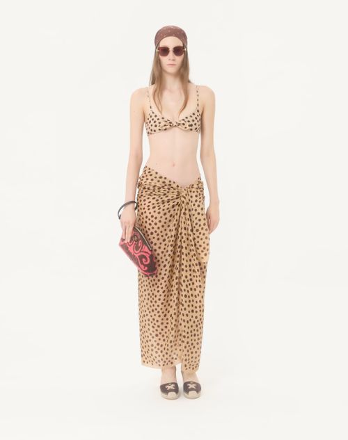 Valentino Garavani - Dalmata Plus De Pois Polka Dot Headband In Cotton And Silk - Beige/black/ivory - Woman - Soft Accessories