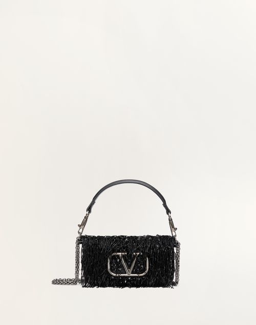 Valentino Garavani - Borsa Piccola A Spalla Valentino Garavani Locò Ricamata - Nero - Donna - Borse A Spalla