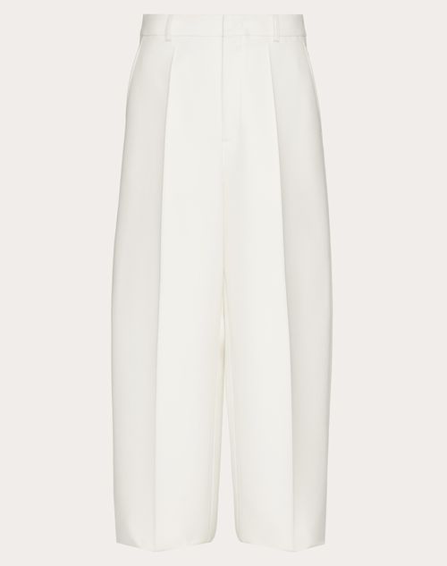 Valentino - Wool Trousers - Ivory - Man - Apparel