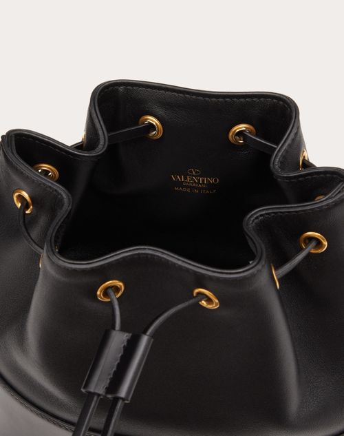 Valentino Garavani SuperVee Bucket Crossbody Bag Leather Mini