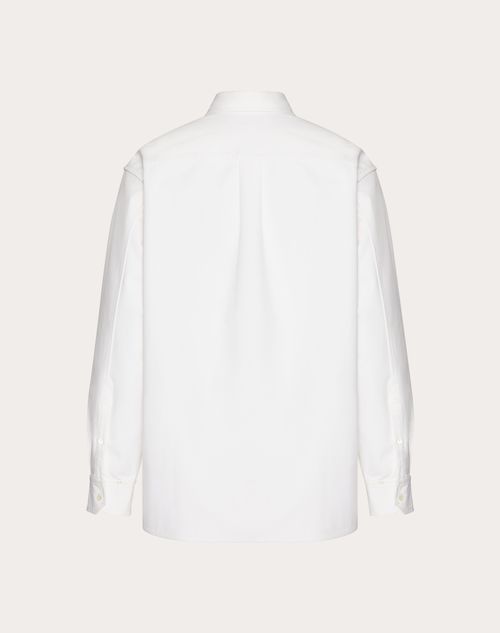 Valentino - Cotton Poplin Shirt Jacket - White - Man - Shirts