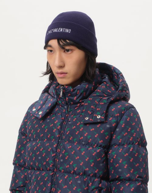 Valentino Garavani - Chez Valentino Knitted Wool Beanie - Blue - Man - Hats And Gloves