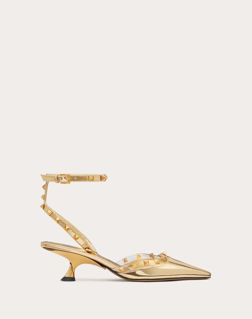 Valentino Garavani - Rockstud Couture Pumps Mit Spiegeleffekt, 50 Mm - Gold - Frau - Pumps