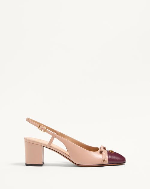 Valentino Garavani - Valet Du Roi Kidskin Slingback Pumps 60mm - Rose Cannelle/garnet - Woman - Pumps