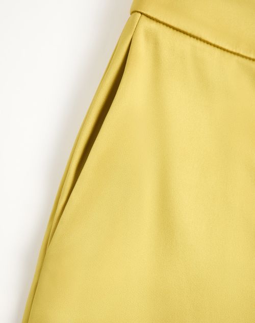 Valentino - Double Duchesse Stretch Trousers - Acid Green - Woman - Trousers And Shorts