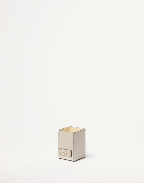 Valentino Garavani - Valentino Garavani Perfume Holder For 100 Ml Perfume In Calfskin With Metal Studs - Ivory - Woman - Anatomy Of Dreams