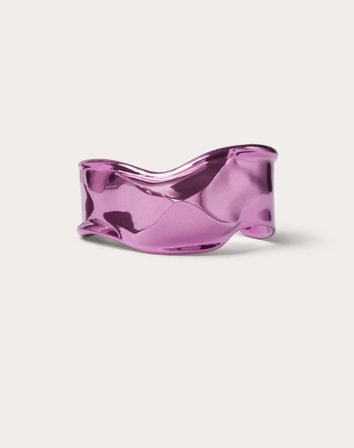 Valentino Garavani - Liquid Stud Metal Bracelet - Pink Pp - Woman - Jewelry
