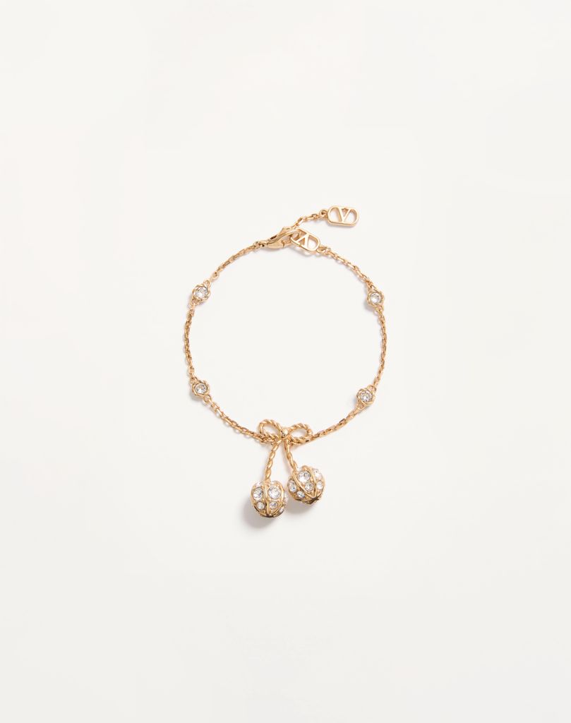 Cherryfic Bracelet In Metal And Swarovski® Crystals by Valentino