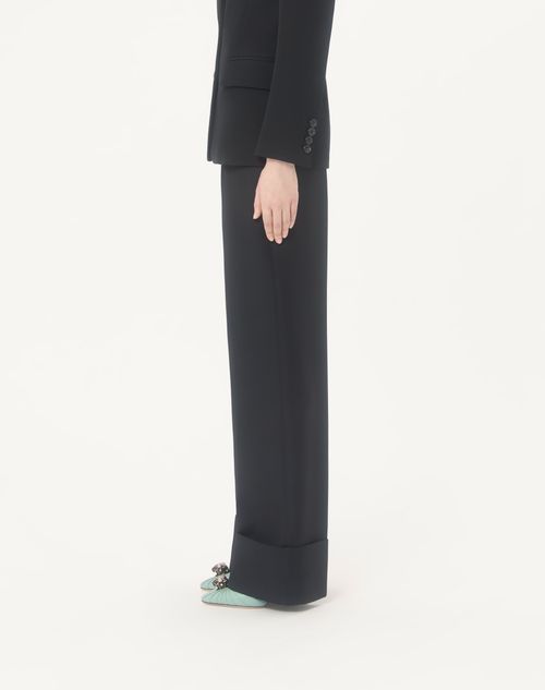 Valentino - Crepe Couture Trousers - Black - Woman - Pants And Shorts