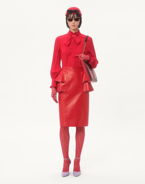 Valentino - Pantimedias De Encaje Floral - París - Mujer - Accesorios Suaves