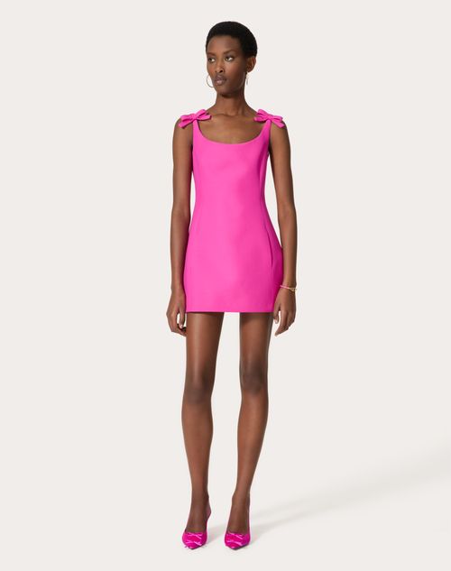 Crepe Couture Short Dress for Woman in Pink Pp Valentino AU