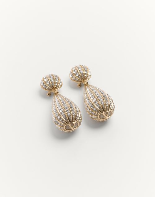 Valentino Garavani - Poetique Des Gouttes Metal And Swarovski® Crystal Earrings - Gold/crystal - Woman - Fashion Jewelry