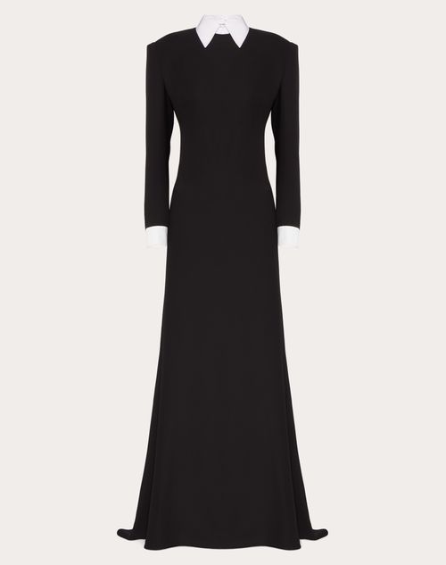 Cady Couture Long Dress for Woman in Black white Valentino HR