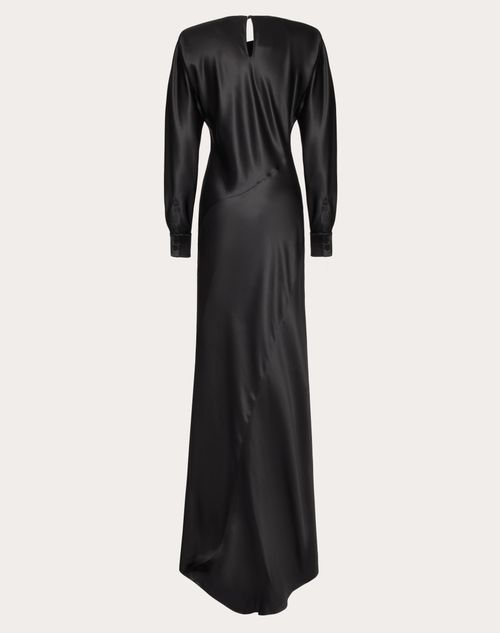 Valentino - Robe En Luxury Satin - Noir - Femme - Prêt-à-porter Femme