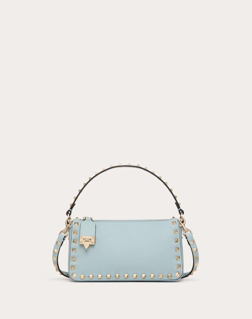 Valentino Garavani - Small Rockstud Grainy Calfskin Crossbody Bag - Porcelain Blue - Woman - Rockstud - Bags