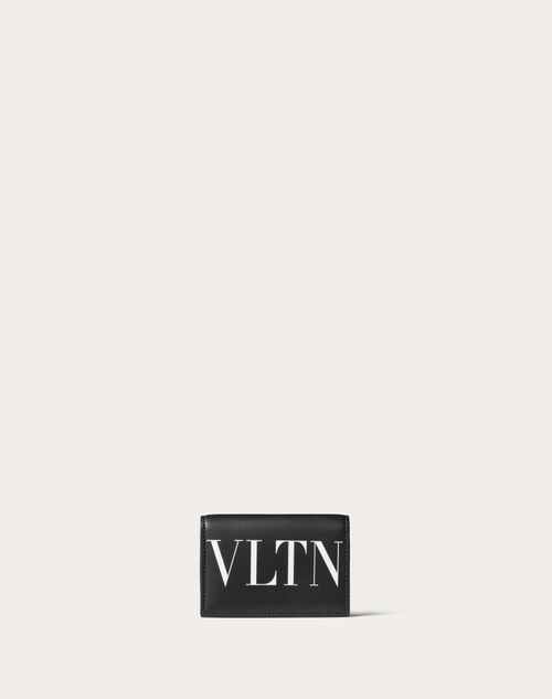 Valentino Garavani - Vltn カーフスキン カードホルダー - ブラック/ホワイト - 男性 - コインパース＆カードケース