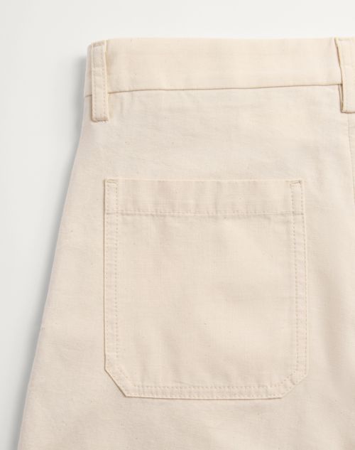 Valentino - Cuffed Denim Pants - Ecru - Man - Denim