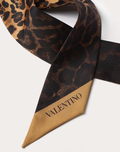 Valentino Garavani - Silk Bandeau Scarf With Animalier Print - Animal Print - Woman - Soft Accessories