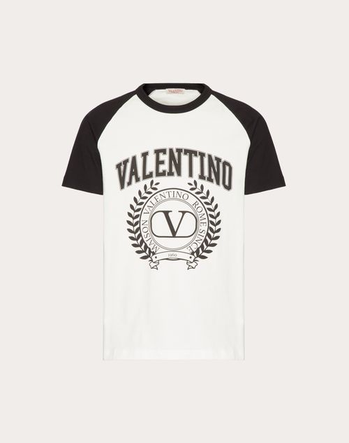 MAISON VALENTINO EMBROIDERED COTTON T-SHIRT