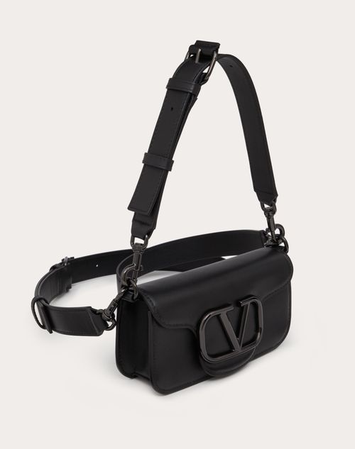 Valentino Loco Small Vlogo Calfskin Shoulder Bag