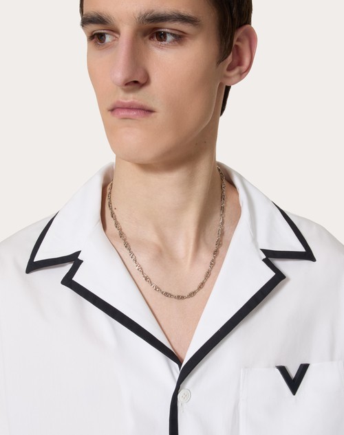 Valentino Garavani Silver VLogo Signature Necklace