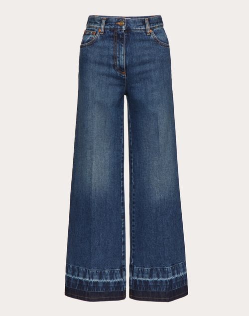 BLUE WASHED DENIM JEANS