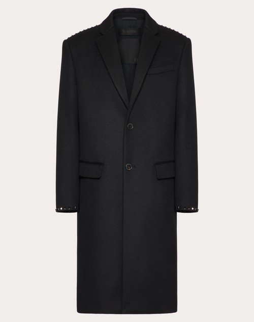 Ferragamo Men Single breasted coat Black