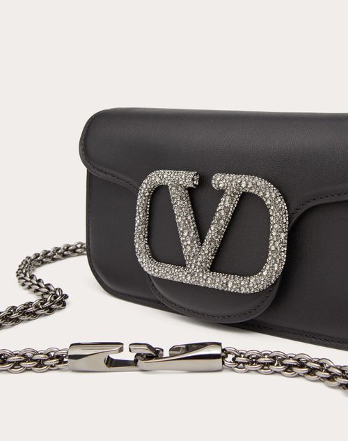 Valentino Garavani Vsling Small Calfskin Handbag With Jewel Handle