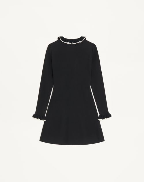 Valentino - Knitted Dress - Black/ivory - Woman - Dresses