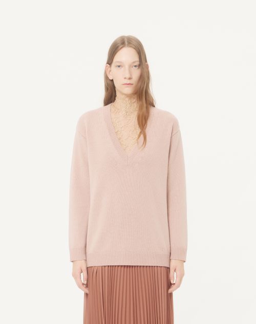 Valentino - Cashmere Jumper - Poudre - Woman - Knitwear