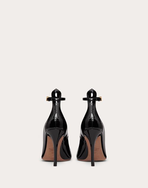 studieafgift Demon Play subtraktion Valentino Garavani Tan-go Patent Leather Pump 100mm for Woman in Black |  Valentino US