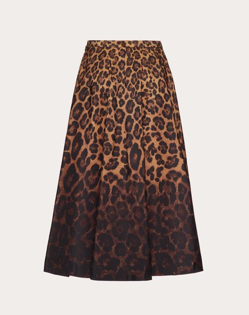 Valentino - Faille Animal Print Degrade' Skirt - Animal Print - Woman - Skirts
