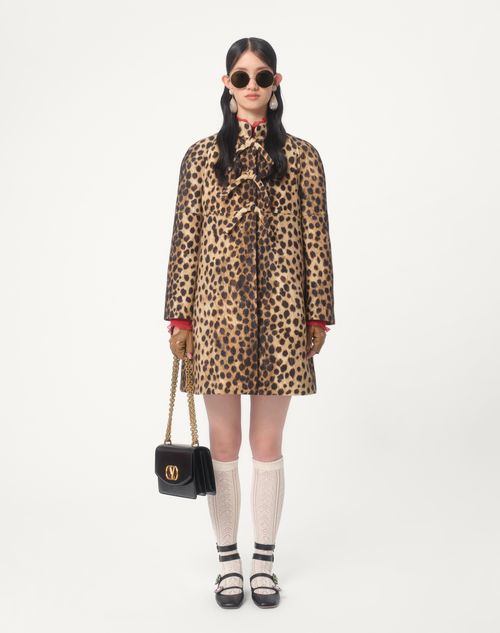 Valentino - Jaguar Spots Printed Wool Cloth Coat - Animal Print - Woman - Shelf - Wrtw - W1 Animalier & Paris