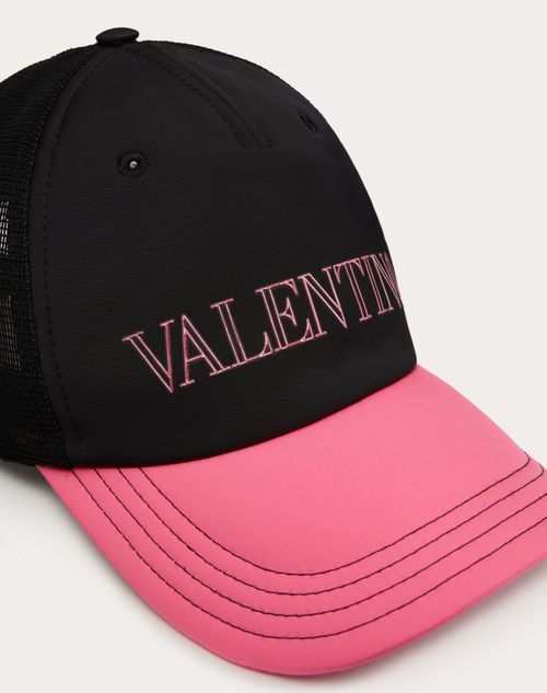 Valentino Garavani - Neon Universe Baseball Cap - Black/pink - Man - Man Sale