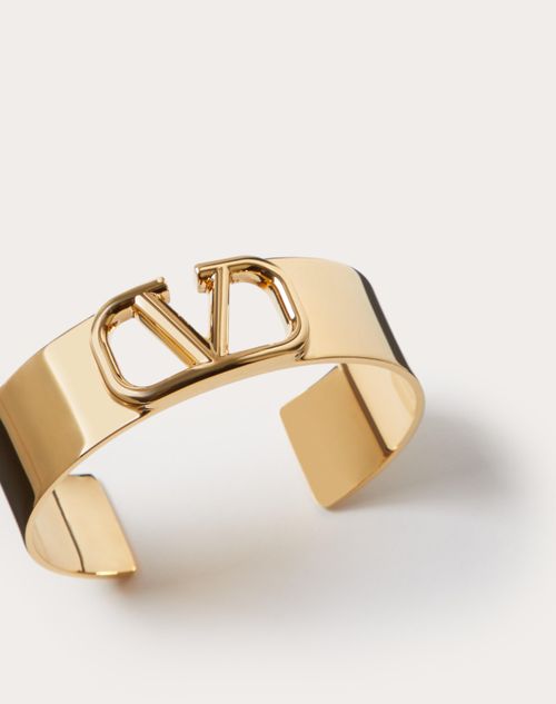 Valentino Garavani - Vlogo Signature Metal Bracelet - Gold - Woman - Jewelry