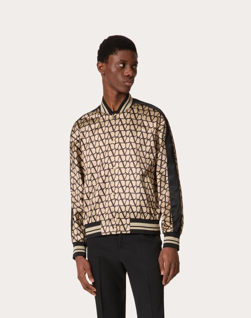 Louis Vuitton Monogram Monogram Jacquard Bomber Jacket, Brown, 38