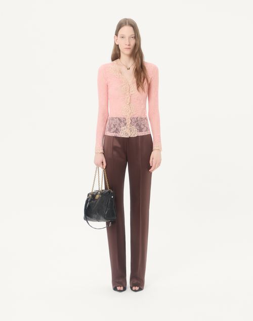 Valentino - Stretch Lace Bodysuit - Pink - Woman - Shirts And Tops