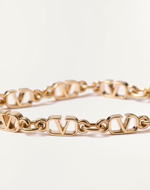 Valentino Garavani - Vlogo Signature Metal Bracelet - Gold - Woman - Accessories