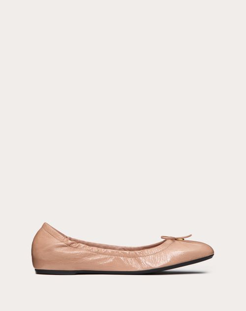 Valentino Garavani - Ballerina Vlogo Signature In Vernice - Rose Cannelle - Donna - Ballerine