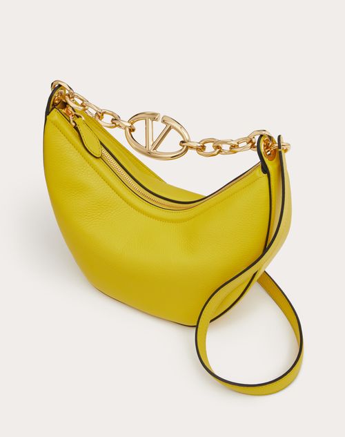 VALENTINO GARAVANI: Rockstud bag in leather - Yellow Cream