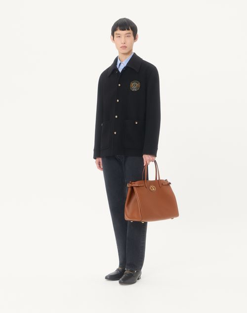 Valentino Garavani Antibes Medium Calfskin Shopping Bag