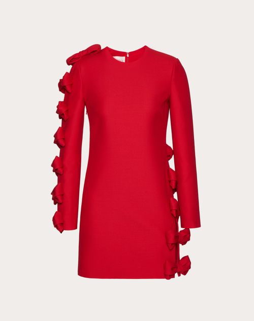 Valentino - Vestido Corto De Crepe Couture - Rojo - Mujer - Vestidos