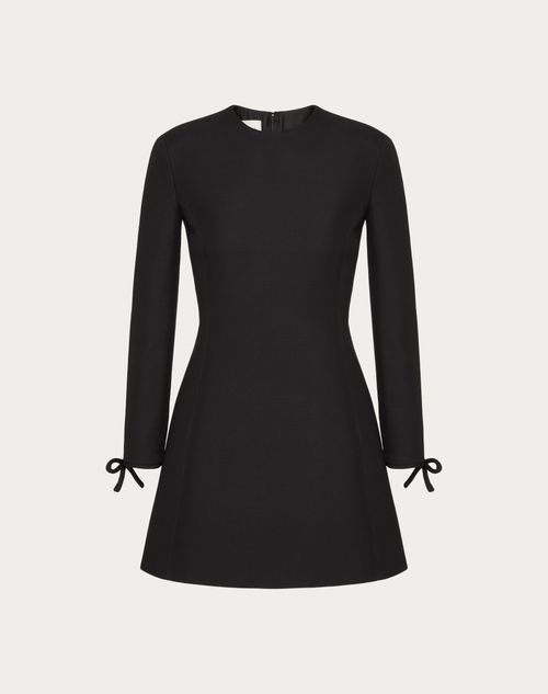 Valentino - Robe Courte En Crêpe Couture - Noir - Femme - Nouveautés