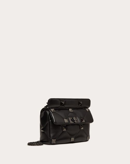 Medium Roman Stud The Shoulder Bag In Nappa With Chain And Tone-on-tone Studs for in Valentino US