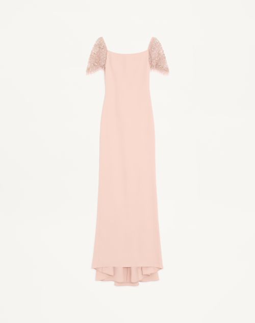 Valentino - Embroidered Couture Cady Long Dress - Pink - Woman - Gowns