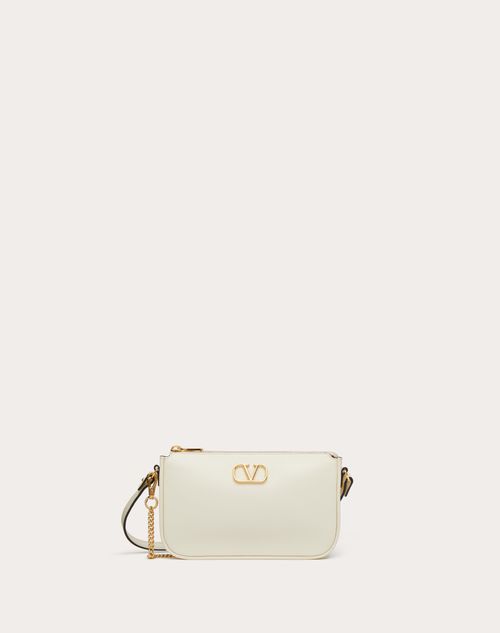 Valentino Garavani - Mini Vlogo Signature Calfskin Crossbody Bag - Ivory - Woman - Summer Totes - Bags (vlogo Totes/signature)